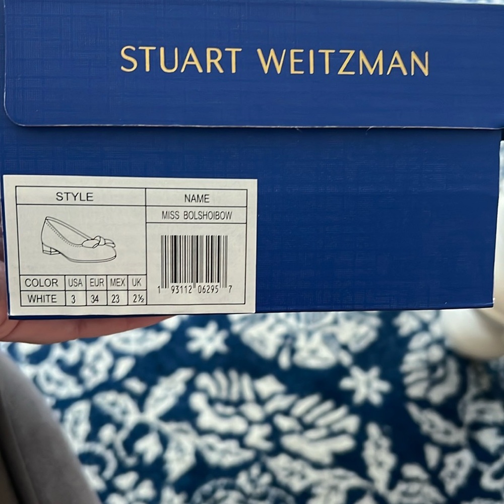 Stuart Weitzman Girls Cream Dress Shoe
